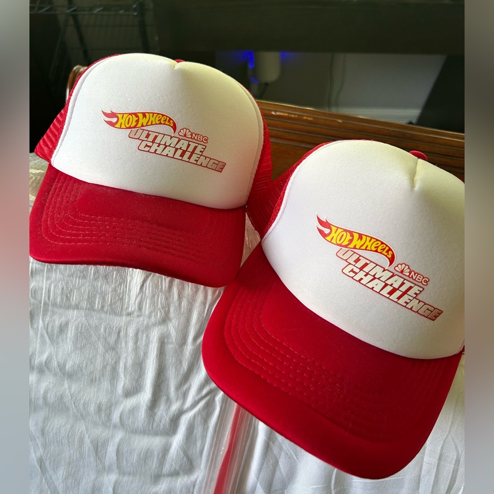 Hot Wheels Red and White Trucker Hat